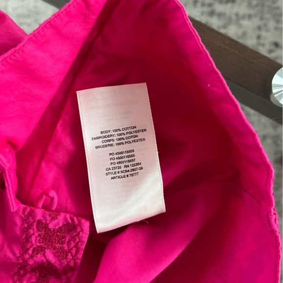 Aritzia Wilfred Pink Button-Up Puff Sleeves Boho Preppy cotton Blouse Sz XS - Picture 13 of 13